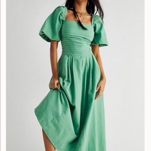 Free People Ain’t She A Beaut Dress in Olivine